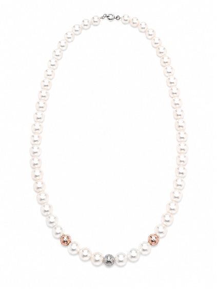 Halskette Idee Preziose dal 1987 Dame in Weißgold Perla IP.CK18M/2P - IP.CK18M/2P
